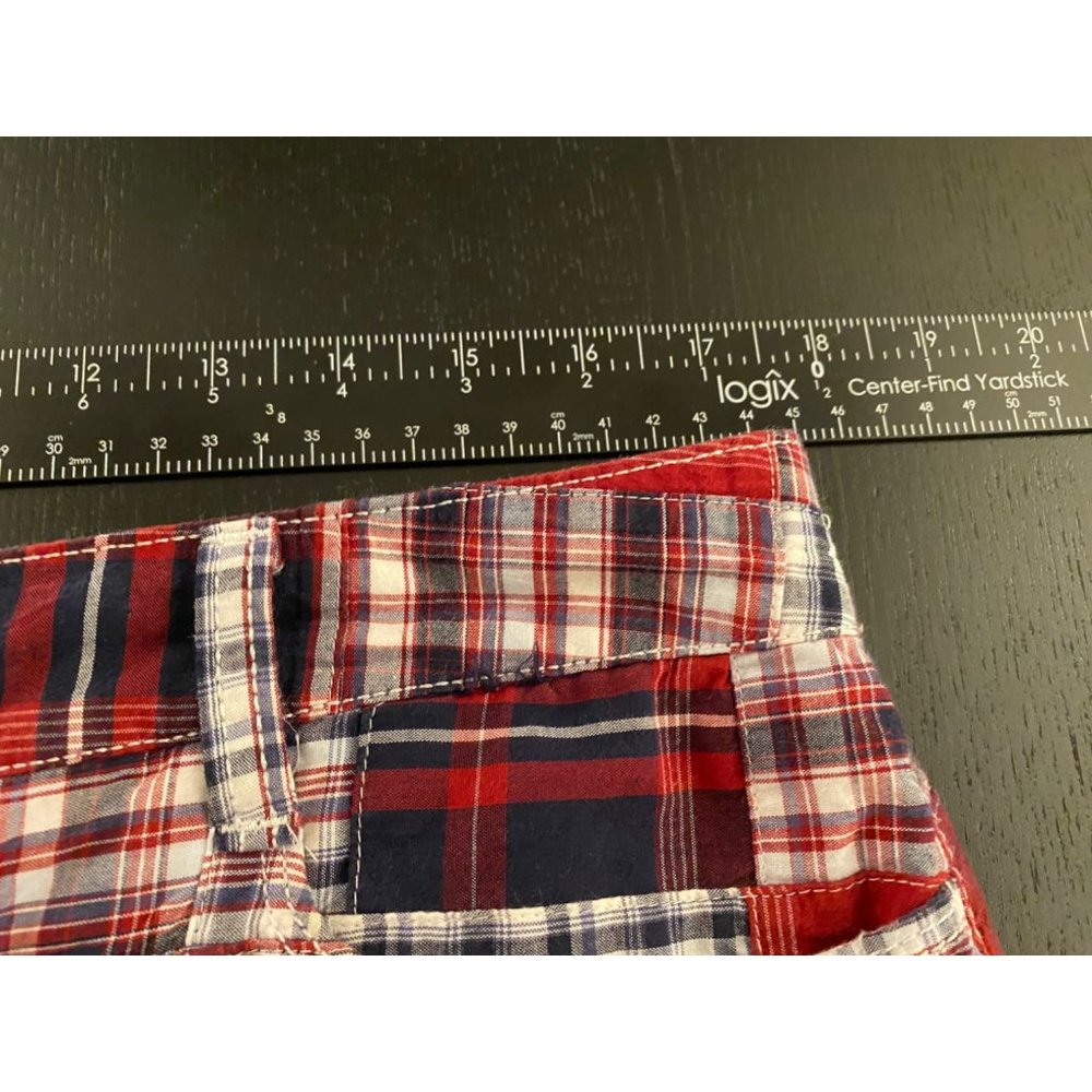 Croft & Barrow Classic Skort Womens US 14 Crab Bake Red Patchwork Stretch Preppy - Picture 11 of 16